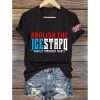 Abolish The Icestapo Protect Immigrant Rights Print T-Shirt