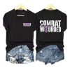 Combat Wounded Purple Heart Day V Neck Shirt