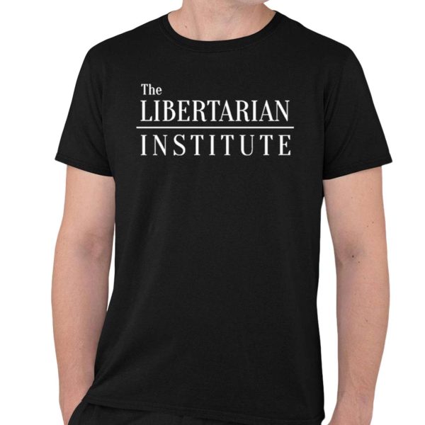 Dave Smith Wearing The Libertarian Institute Shirt
