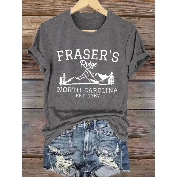 Fraser’s Ridge North Carolina Est 1767 Print T-Shirt