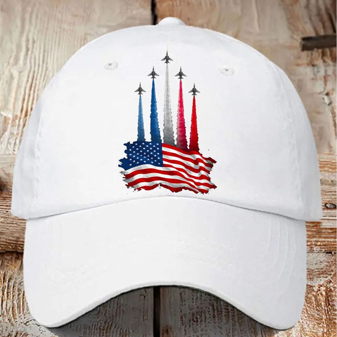 Independence Day American Flag Jet Planes Print Hat 3 Independence Day American Flag Jet Planes Print Hat 3