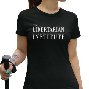 Dave Smith Wearing The Libertarian Institute Shirt