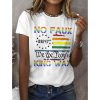 No Faux 86 47 We The People King Way Print T-Shirt
