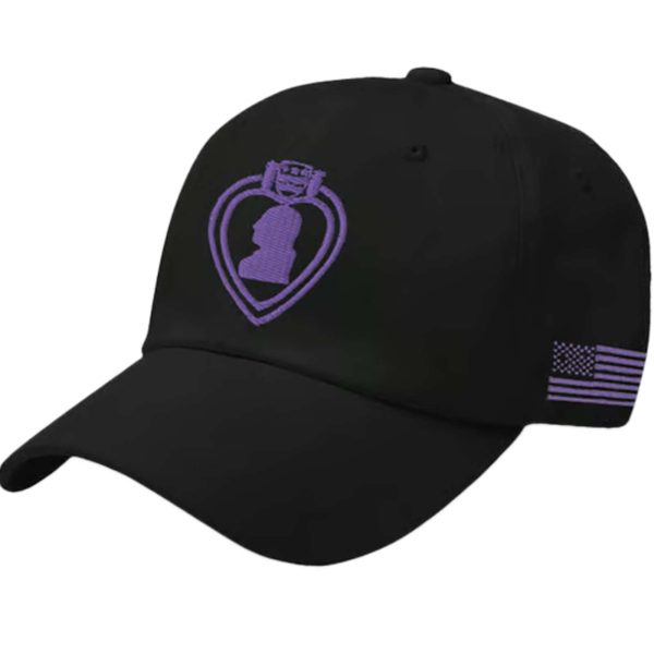 Purple Heart Day Purple Heart American Flag Hat