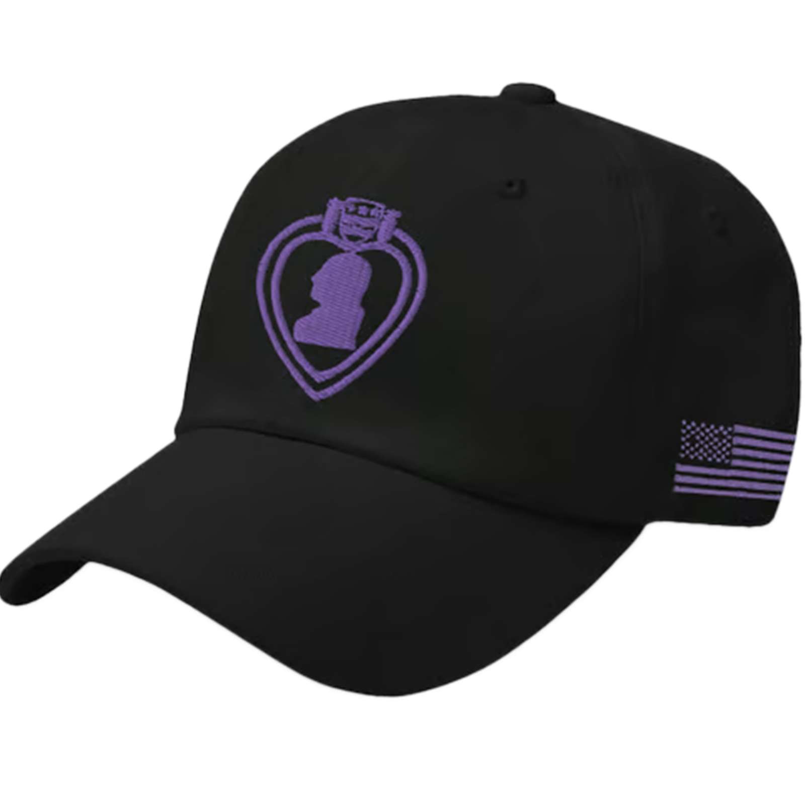 Purple Heart Day Purple Heart American Flag Hat 1 Purple Heart Day Purple Heart American Flag Hat 1