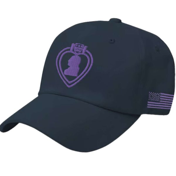 Purple Heart Day Purple Heart American Flag Hat