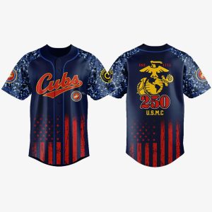 Cubs USMC 250th Birthday Celebration 2025 Jersey