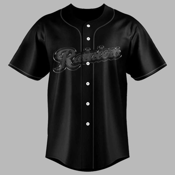 Rainiers Baseball Back In Black Jersey 2025