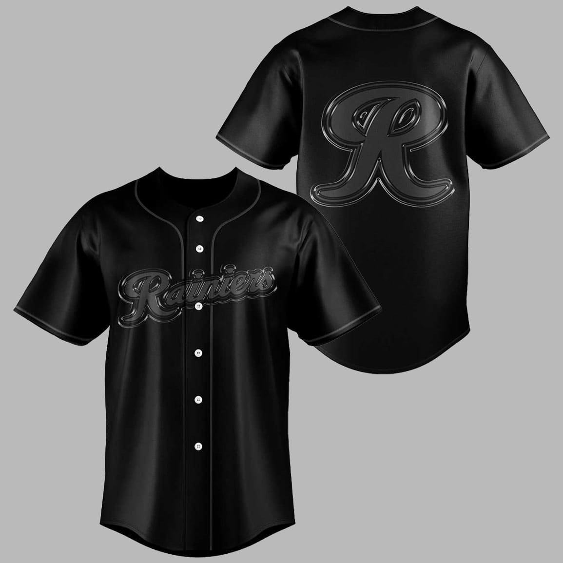 Rainiers Baseball Back In Black Jersey 2025 Rainiers Baseball Back In Black Jersey 2025