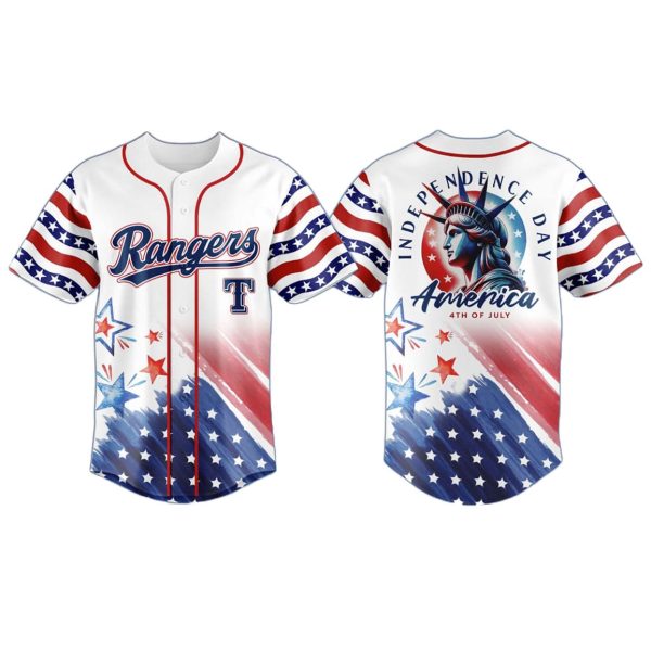 Rangers 4th Of July Independence Day America Jersey 2025