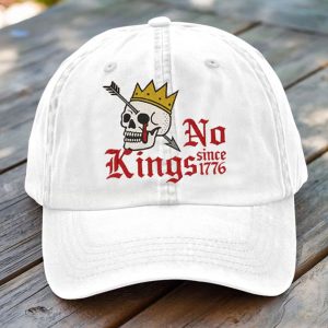 Brown Head No King In America Since 1776 Printed Hat