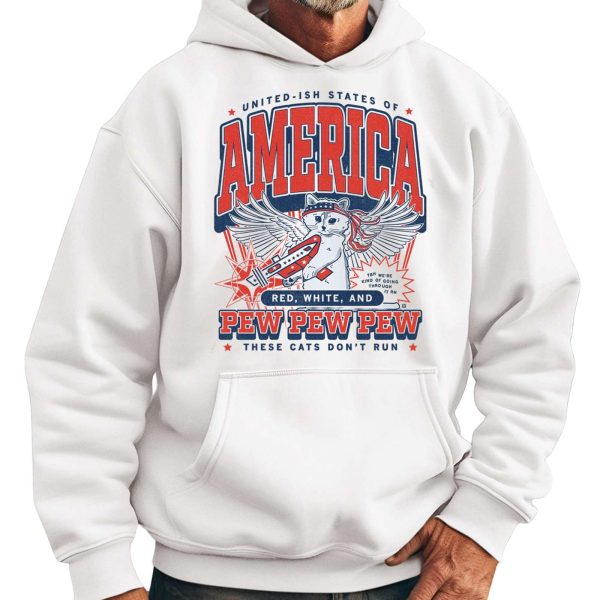 United Ish States Of America Red White And Pew Pew Pew These Cats Dont Run Max Shirt