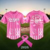 LA Dodgers Breast Cancer Awareness Month 2025 Baseball Jersey