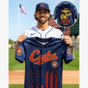Cubs USMC 250th Birthday Celebration 2025 Jersey 1