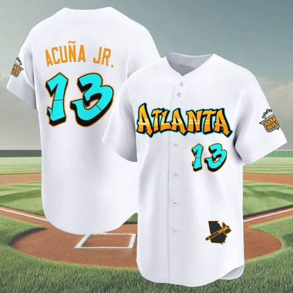 Atlanta Braves Graffiti White Edition Jersey