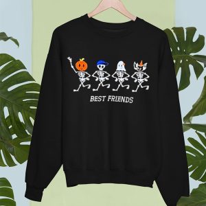 Best Friends Skeletons Halloween Shirt