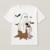 Cute Ghost Cat Girl Halloween Shirt