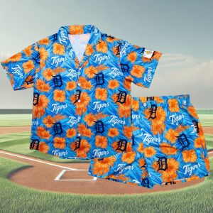 Tigers 2025 Giveaway Hawaiian Shirt and Shorts Set