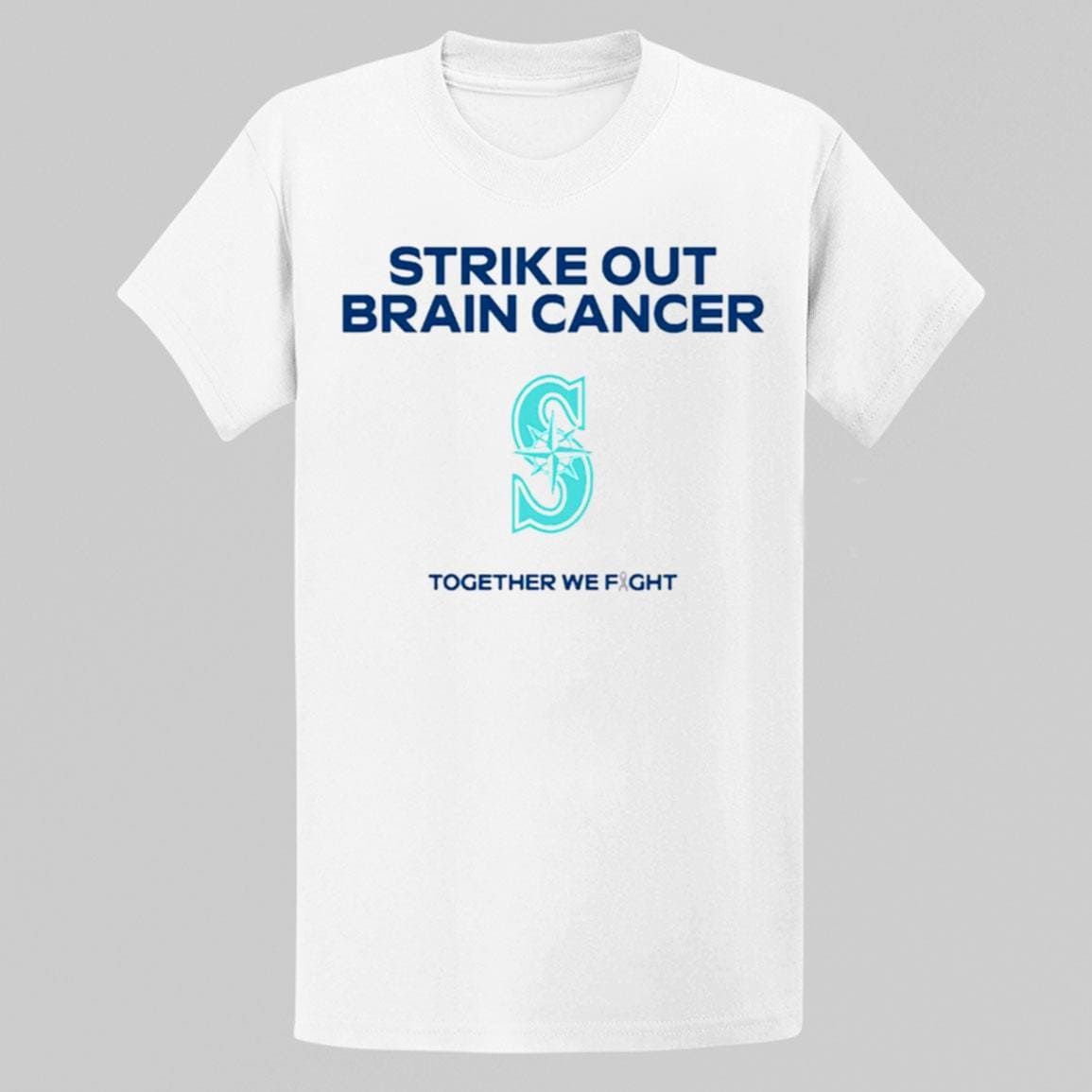 Mariners Strike Out Brain Cancer T shirt Giveaway 2025 Mariners Strike Out Brain Cancer T shirt Giveaway 2025