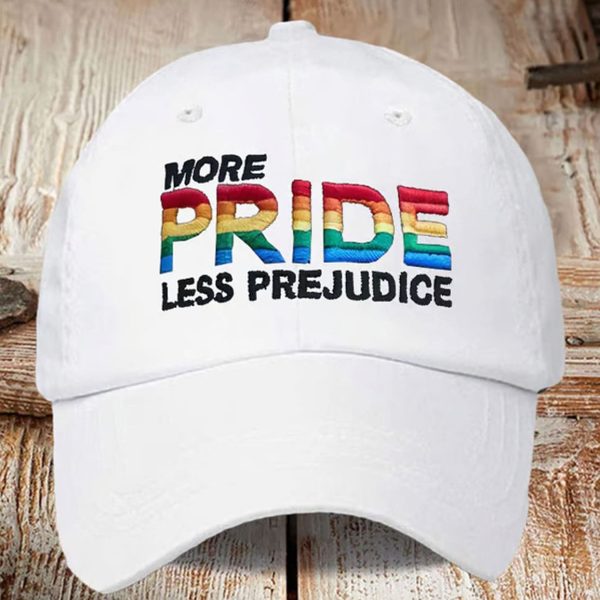More Pride Less Prejudice Embroidered Baseball Cap