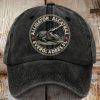 Retro Alligator Alcatraz Funny Florida Everglades Dark Humor Hat