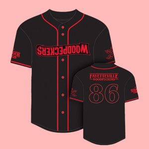 Fayetteville Woodpeckers Stranger Things Replica Jersey Giveaway 2025