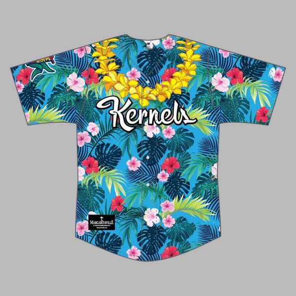 2025 Cedar Rapids Kernels Margaritaville Night Hawaiian Jersey Giveaway