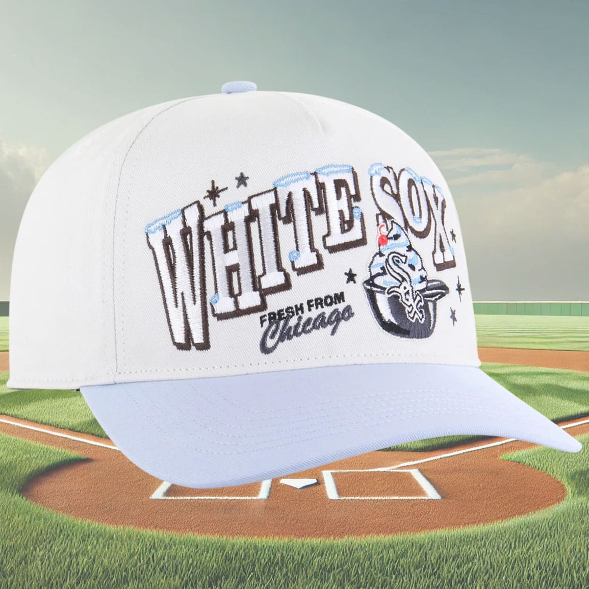 2025 White Sox Fresh From Chicago Ice Cream Hat 2025 White Sox Fresh From Chicago Ice Cream Hat