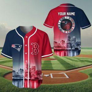 Patriots x Red Sox Boston Baseball Jersey