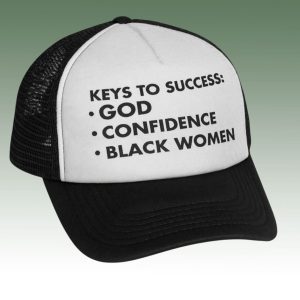 Keys To Success God Confidence Black Women Hat