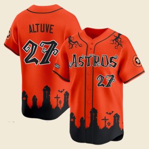 Astros From H Town To The Underworld Halloween Shadows Jersey