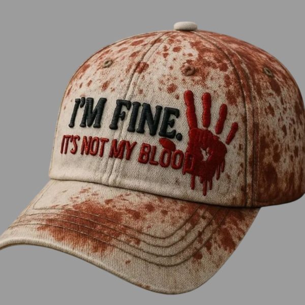 Bloody Im Fine Its Not My Blood Hat
