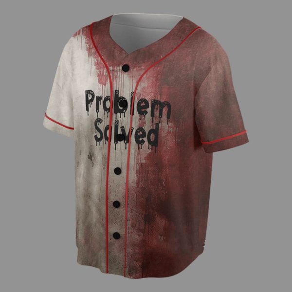 Bloody Problem Solved Halloween Print Jersey