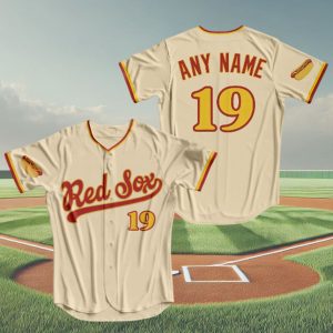 Red Sox 2025 Hot Dog Themed Jersey