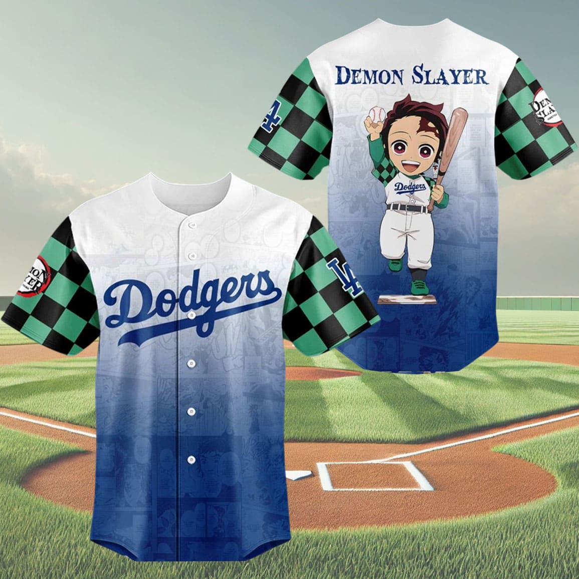 Doggers 2025 Demon Slayer Kamado Tanjiro Baseball Jersey Doggers 2025 Demon Slayer Kamado Tanjiro Baseball Jersey