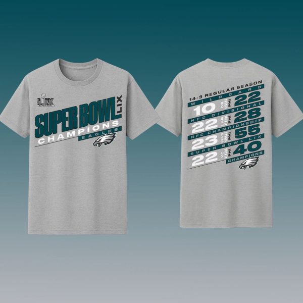 Eagles Super Bowl LIX Champions 14 3 Regular Season Shirt