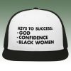 Keys To Success God Confidence Black Women Hat