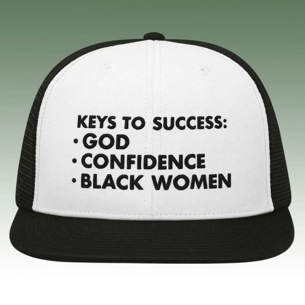 Keys To Success God Confidence Black Women Hat