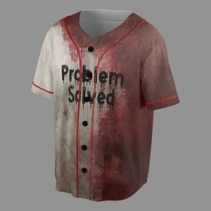 Bloody Problem Solved Halloween Print Jersey