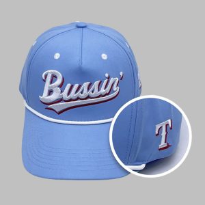 2025 Rangers Bruce Bochy Bussin Cap Night Giveaway