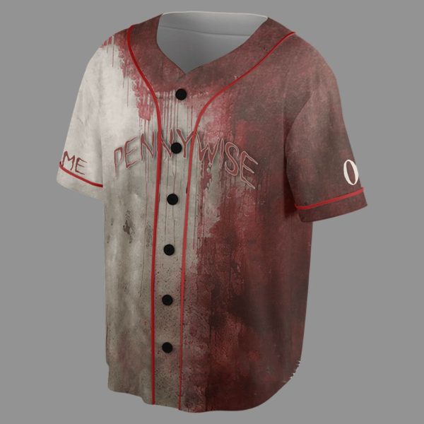 Pennywise Bloody Halloween Baseball Jersey