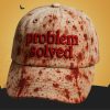 Problem Solved Bloodstained Print Hat