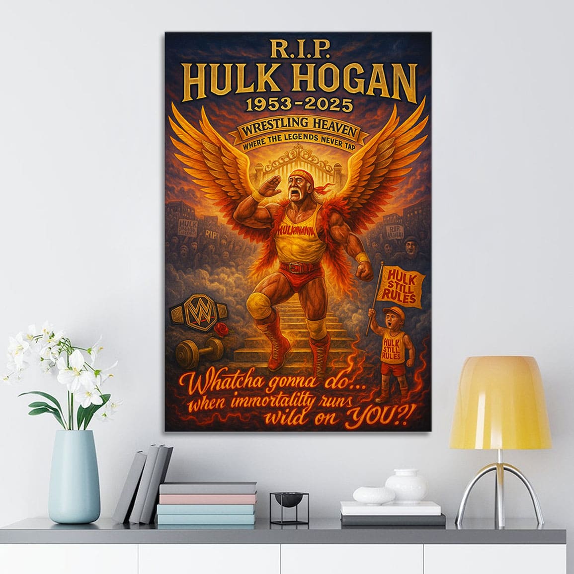 Rip Hulk Hogan 1953 2025 Wrestling Heaven Poster Rip Hulk Hogan 1953 2025 Wrestling Heaven Poster