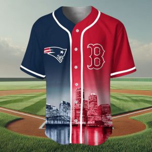 Patriots x Red Sox Boston Baseball Jersey