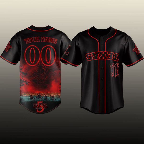 Texas Rangers Stranger Things Jersey 2025