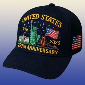 Patriots United States 1776 2026 250th Anniversary Hat
