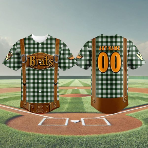Wisconsin Timber Rattlers Bratoberfest Brats Jersey 2025