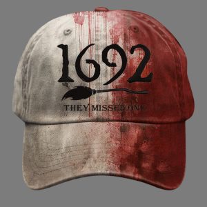 Bloodstained Halloween 1692 They Missed One Printed Hat
