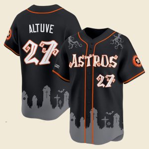 Astros From H Town To The Underworld Halloween Shadows Jersey