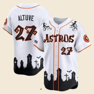 Astros From H Town To The Underworld Halloween Shadows Jersey